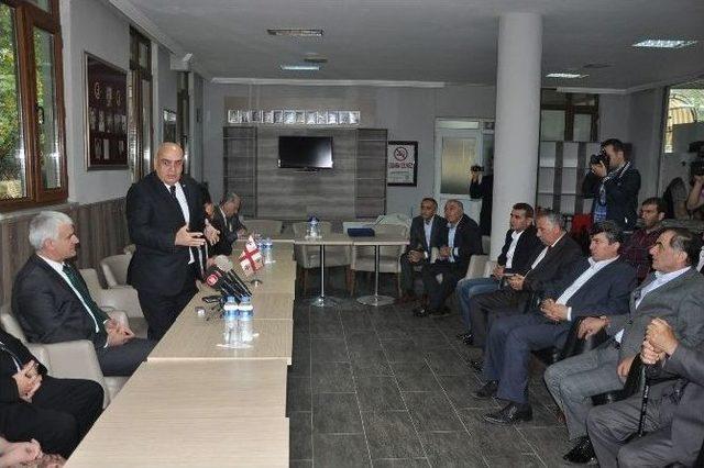 Abhazya Özerk Cumhuriyeti Başkan Vekili Kolbaia Ve Gürcistan Büyükelçisi Koplatadze İnegöl’de