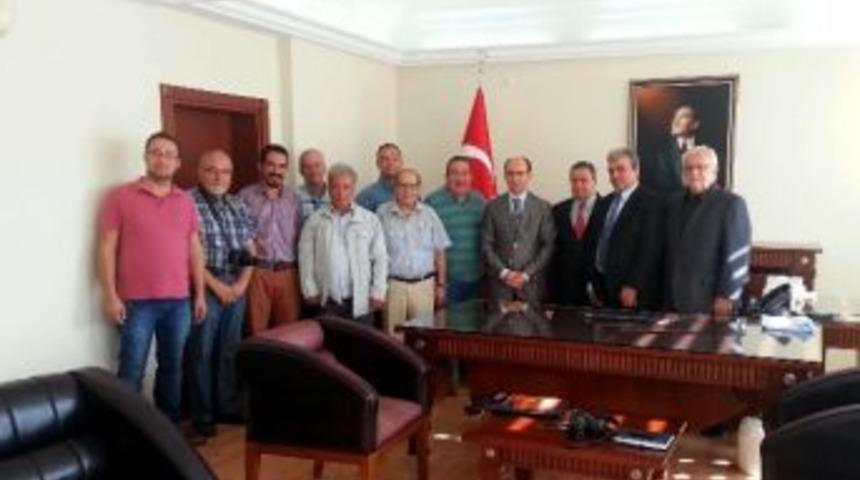 S&ouml;keli Gazetecilerden İl&ccedil;e Kaymakamı Kurtbeyoğlu&rsquo;na Ziyaret