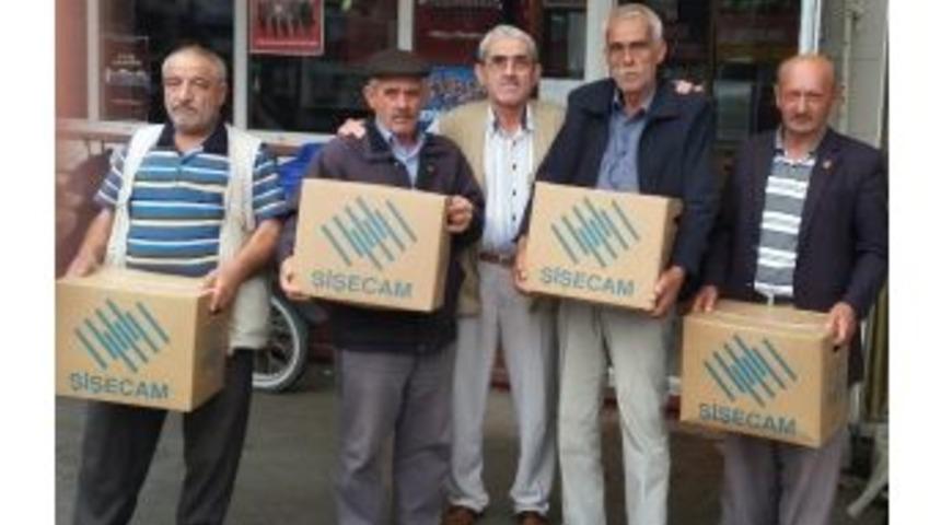 Şişe Cam İş&ccedil;ileri Kumanyalarını Gazi Ve Şehit Yakınlarına Verdi