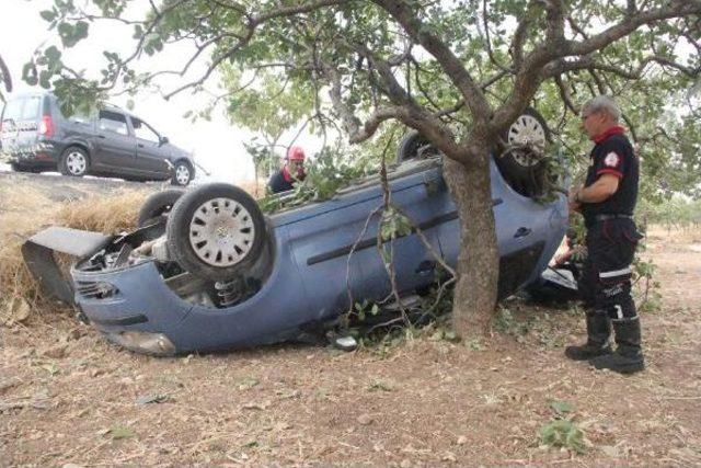 Şanlıurfa’Da Otomobil Şarampole Devrildi: 2 Yaralı