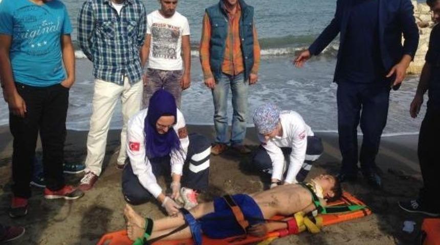 11 Yaşındaki &Ccedil;ocuk Boğulma Tehlikesi Ge&ccedil;irdi