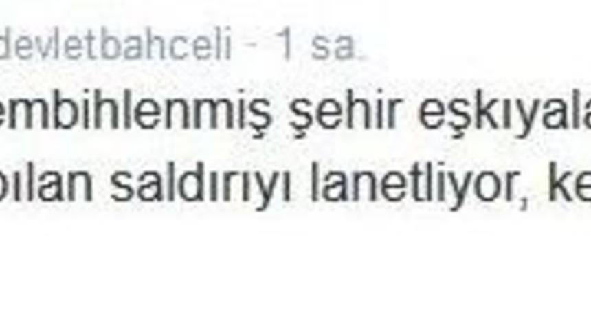 Mhp Lideri Bah&ccedil;eli, Ahmet Hakan&rsquo;a Saldırıyı Lanetledi