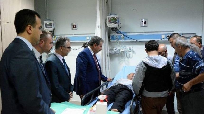 Bbp Genel Başkanı Destici, Yaralıları Hastanede Ziyaret Etti