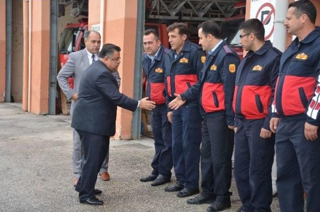Başkan Yağcı&rsquo;dan İtfaiye M&uuml;d&uuml;rl&uuml;ğ&uuml;&rsquo;ne Ziyaret