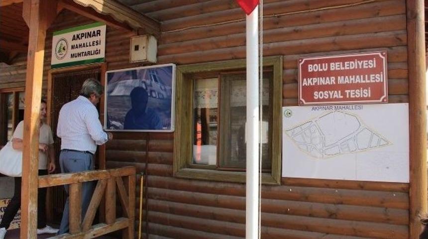 Bolu&rsquo;da Muhtarlıklara İlan Panosu Ve Mahallenin Haritası Asıldı