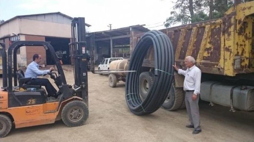 Hacılar K&ouml;y&uuml;ne İ&ccedil;me Suyu Borusu