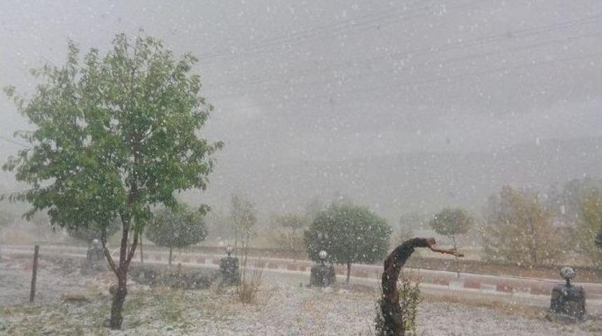 Dolu Bayburt’u Beyaza Bürüdü