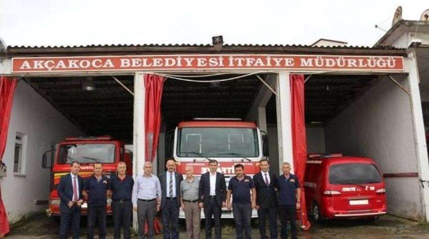 Başkan Yemenici , İtfaiyecileri Ziyaret Etti