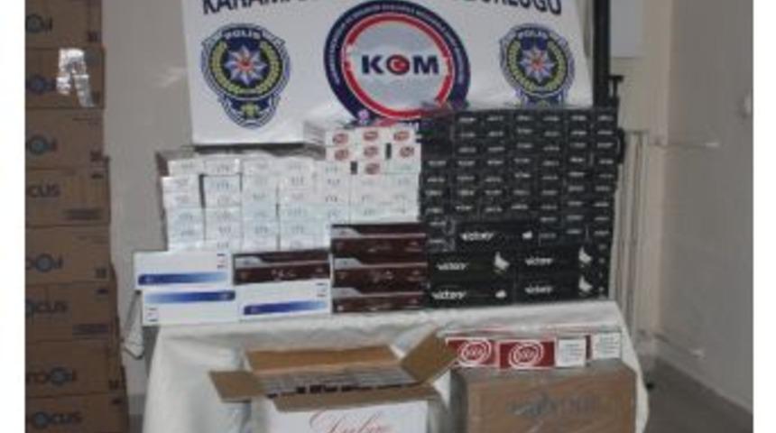 Karaman’da 15 Bin Paket Kaçak Sigara Ele Geçirildi