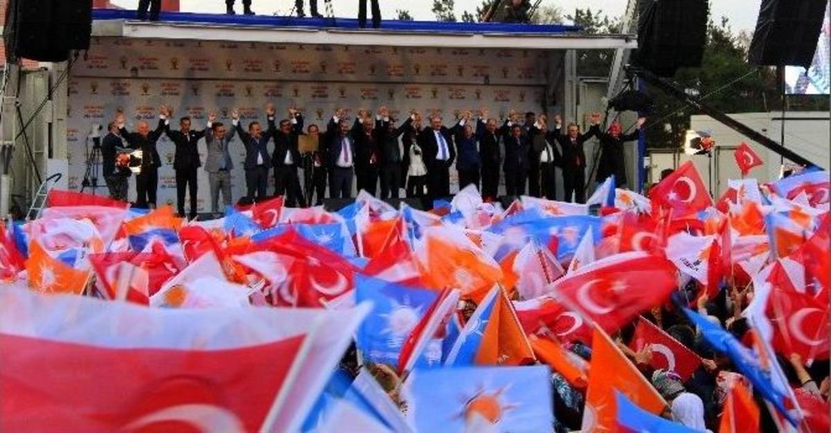 Başbakan Davutoğlu Erzurum Mitinginde Konuştu