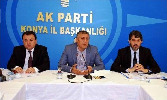 Ak Parti Konya Seçim Çalışmalarını İstişare Etti