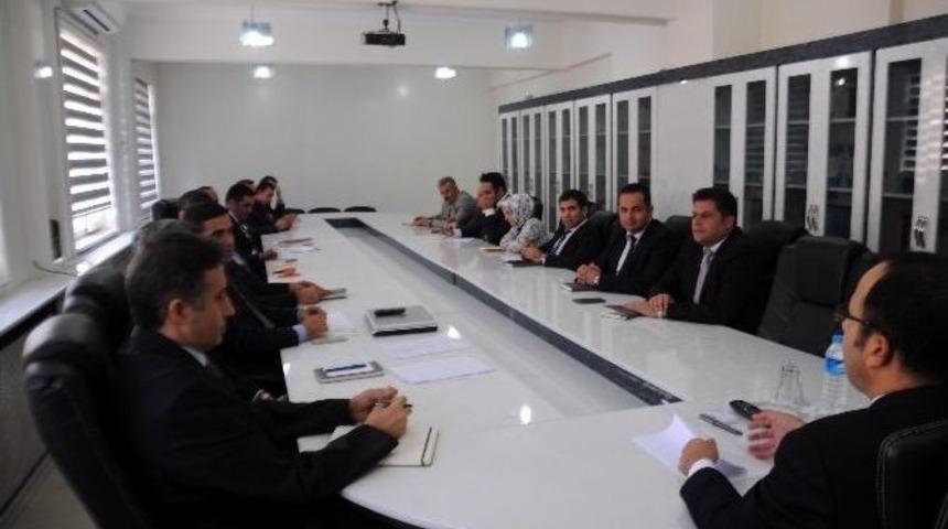 Kaymakam B&ouml;l&uuml;kbaşı Şube Başkanlarıyla Toplantı Yaptı