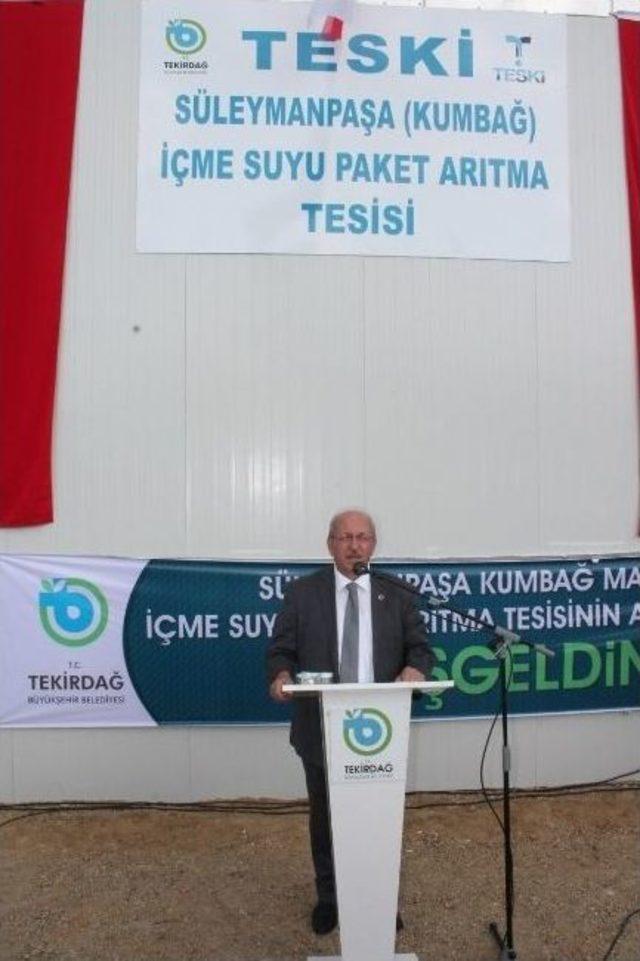 Kumbağ Mahallesi İçme Suyu Paket Arıtma Tesisi Hizmete Girdi