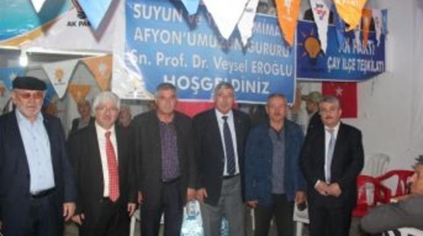 Ak Parti Adayı Koca &Ccedil;ay İl&ccedil;esinde Partisinin Se&ccedil;im B&uuml;rosunun A&ccedil;ılışını Yaptı