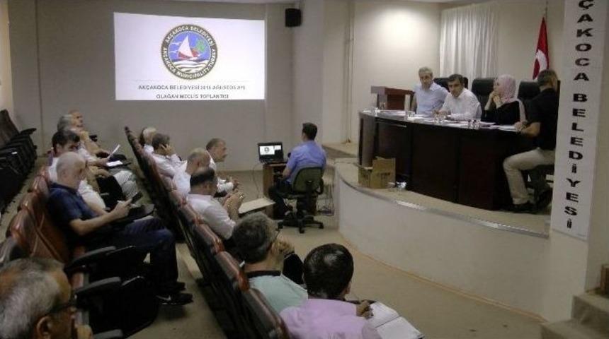 Ak&ccedil;akoca Belediye Meclisi Toplandı
