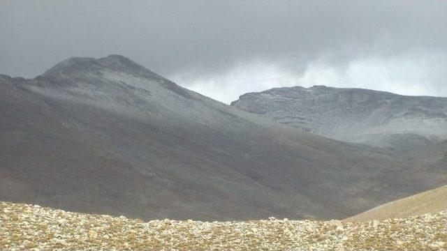 Van’ın Yüksek Kesimlerine Yılın İlk Karı Düştü