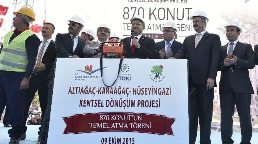 Başbakan Yardımcı Akdoğan Ve Bakan G&uuml;ll&uuml;ce Mamak&rsquo;ta 870 Konutun Temel Atma T&ouml;renine Katıldı