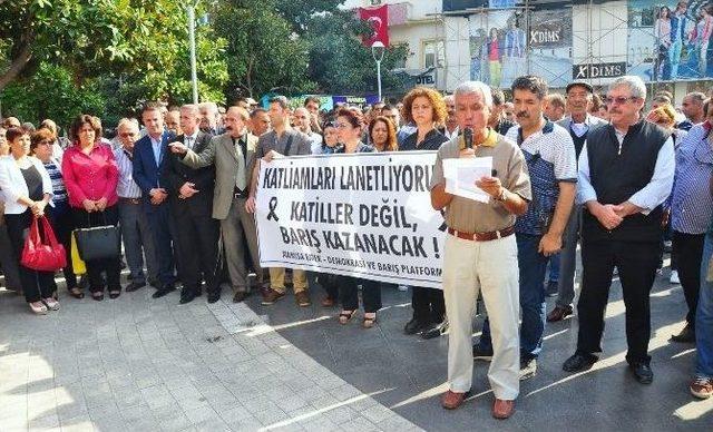 Ankara’daki Patlama Manisa’da Protesto Edildi