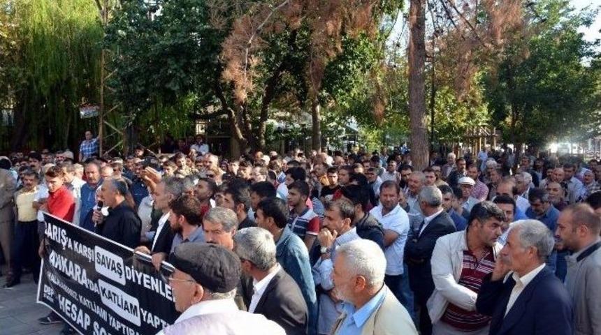 Siverek’te Ankara’daki Patlamaya Tepki Eylemi