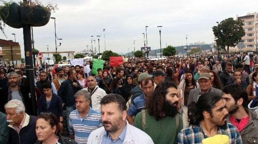 Ankara&rsquo;da Meydana Gelen Patlama &Ccedil;anakkale&rsquo;de Protesto Edildi