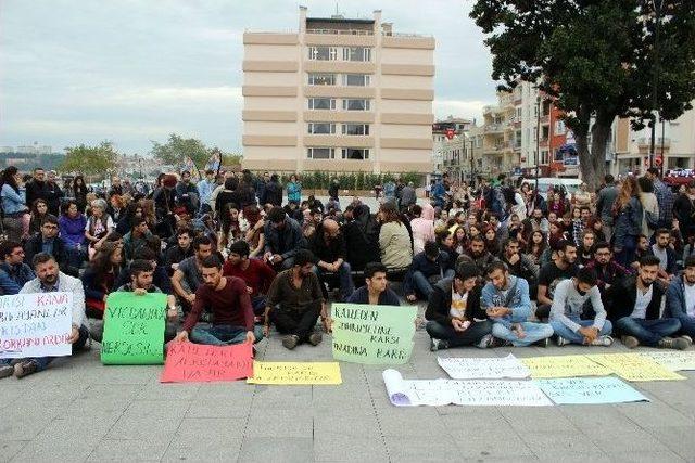 Ankara’da Meydana Gelen Patlama Çanakkale’de Protesto Edildi