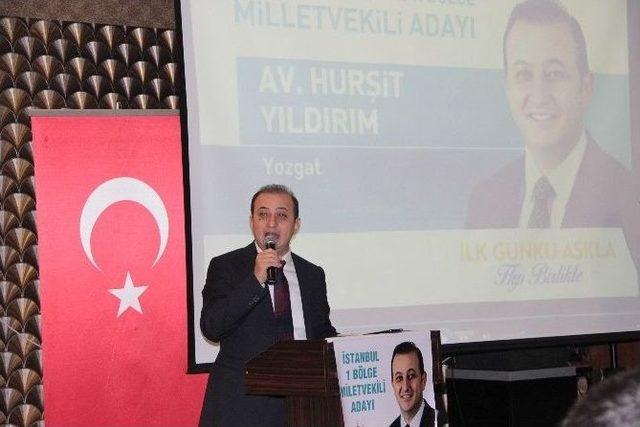 Ak Parti Milletvekili Adayı Hurşit Yıldırım, Yozgatlı Hemşehrilerinden Destek İstedi