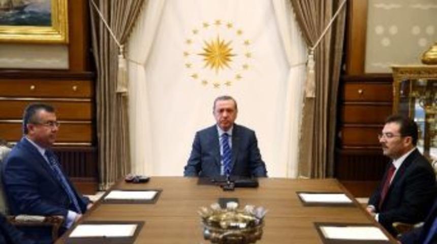 Cumhurbaşkanı Erdoğan, İ&ccedil;işleri Bakanı Altınok Ve Emniyet Genel M&uuml;d&uuml;r&uuml; Lekesiz&rsquo;i Kabul Etti