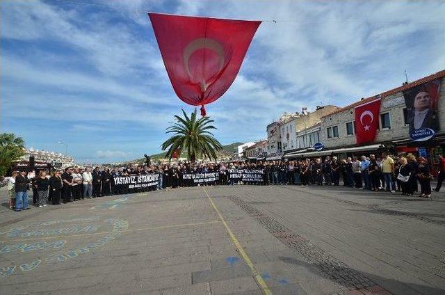 Foça’da Teröre Lanet Yağdı