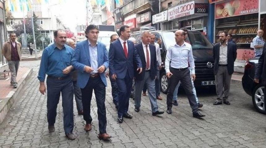 Ak Parti Trabzon Milletvekili Adayları G&uuml;nnar Ve Cora Se&ccedil;im &Ccedil;alışmalarını S&uuml;rd&uuml;r&uuml;yor