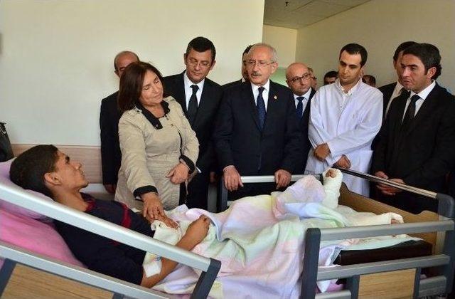 Kılıçdaroğlu Ve Eşinden Yaralılara Ziyaret