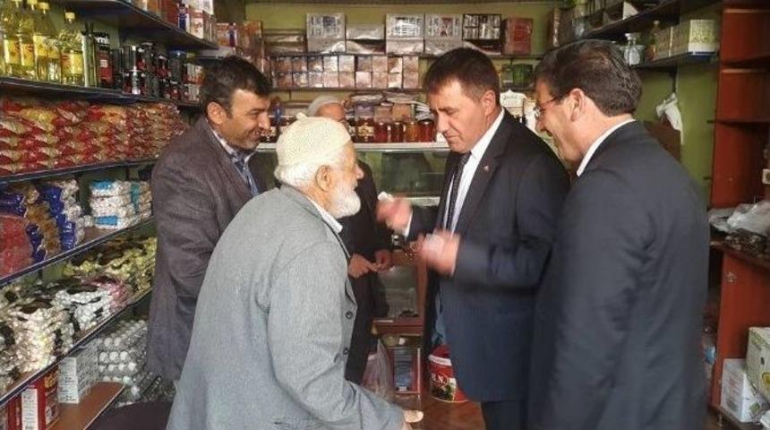 Aşkaleliler Mhp&rsquo;li Ert&uuml;rk &Ccedil;imen&rsquo;e İşsizlikten Dert Yandı