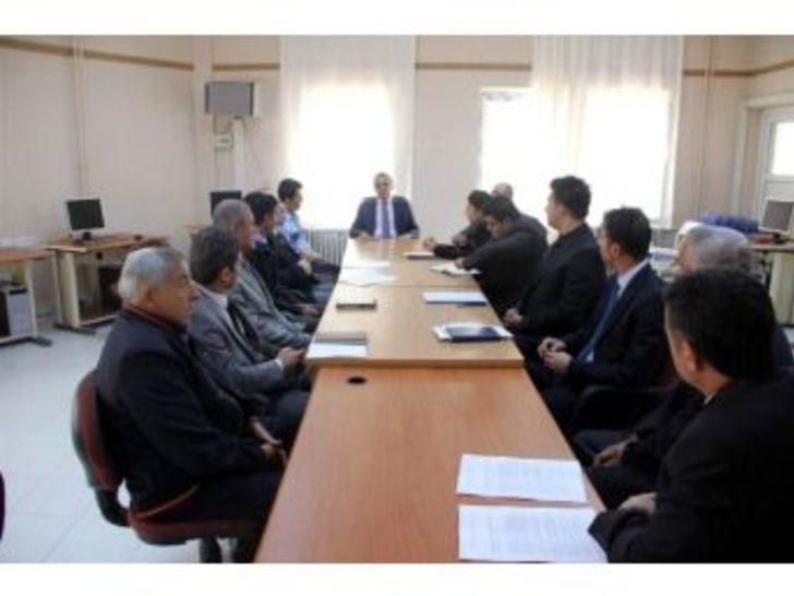 Sincik’te Kurum Müdürleri Toplantısı Yapıldı