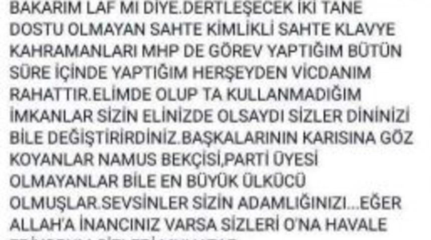 Mhp&rsquo;li Muti, Eleştirilere Sert Bir Dille Cevap Verdi