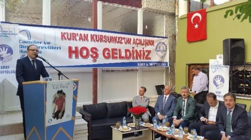 Siirt&rsquo;te Kuran Kurslarının A&ccedil;ılışı Yapıldı
