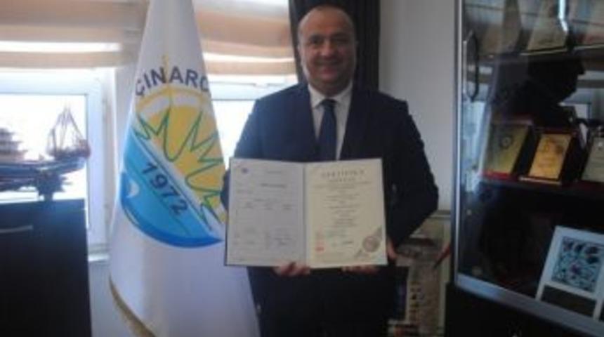 &Ccedil;ınarcık Belediyesi Kalite Belgesi Aldı