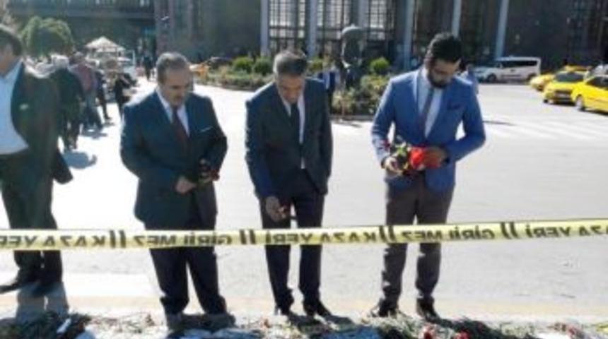 Osmanlı Ocakları Genel Başkanı Canpolat, Patlama Yerine Karanfil Bıraktı