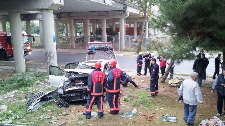 Virajı Alamayan Otomobil Köprüden Uçtu: 4 Yaralı G2