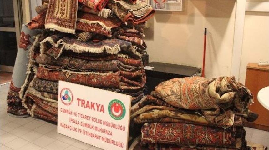 İpsala&rsquo;da 42 Adet İran Halısı Ele Ge&ccedil;irildi