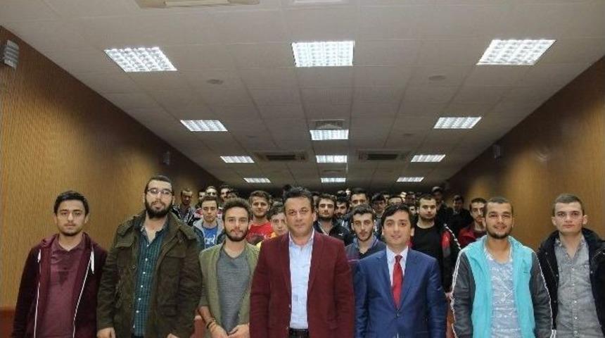 İş Adamı Celil Hekimoğlu Geleceğin M&uuml;hendis Adaylarına Konferans Verdi