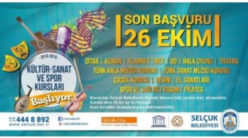 Sel&ccedil;uk Belediyesi&rsquo;nden K&uuml;lt&uuml;r, Sanat Ve Spor Atağı