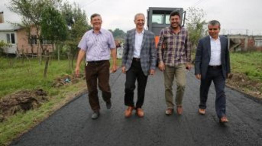 Başkan Dişli, Asfalt &Ccedil;alışmalarını İnceledi