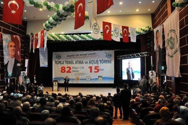 Bakan Eroğlu Toplu Açılış Ve Temel Atma Törenine Katıldı