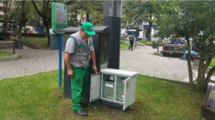 Parklara Elektrik Sayacı Takılıyor