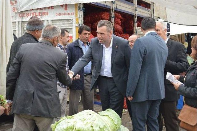 Çelebioğlu, İlçe Ziyaretlerini Sürdürüyor