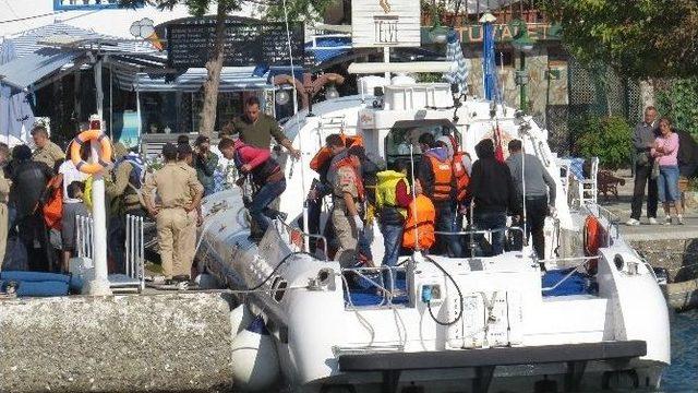 Su Alan Bottakı 107 Kaçağın İmdadına Sahil Güvenlik Yetişti