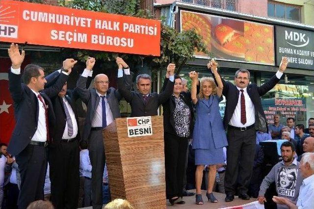 Chp, Besni İlçesinde Seçim Bürosunu Açtı