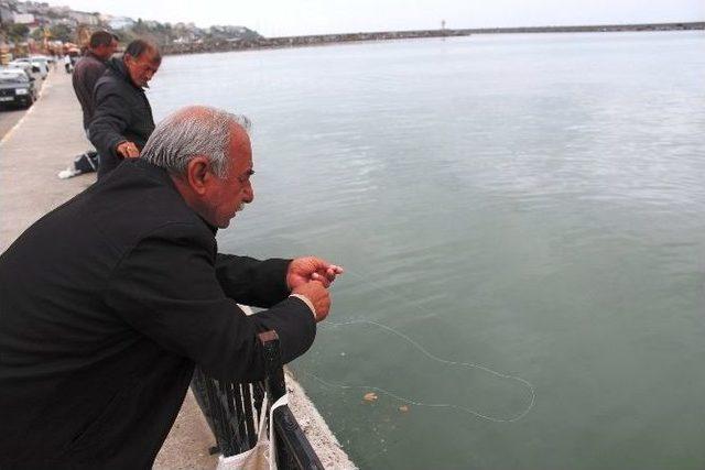 Vatandaşlar Hafta Sonu Tatilini Balık Tutarak Değerlendiriyor