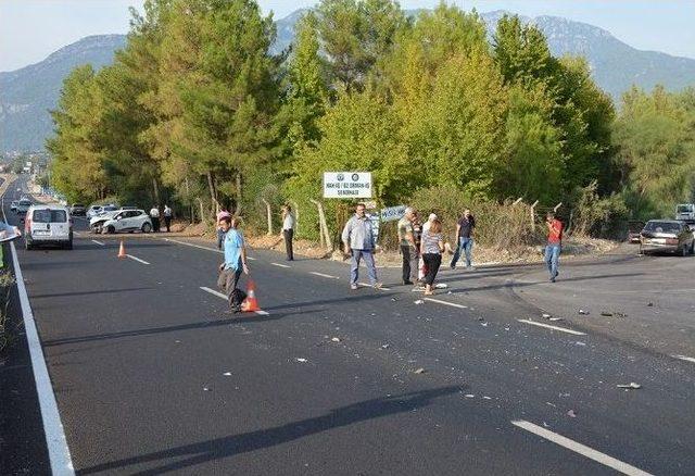 Köyceğiz’de Trafik Kazası; 2 Yaralı