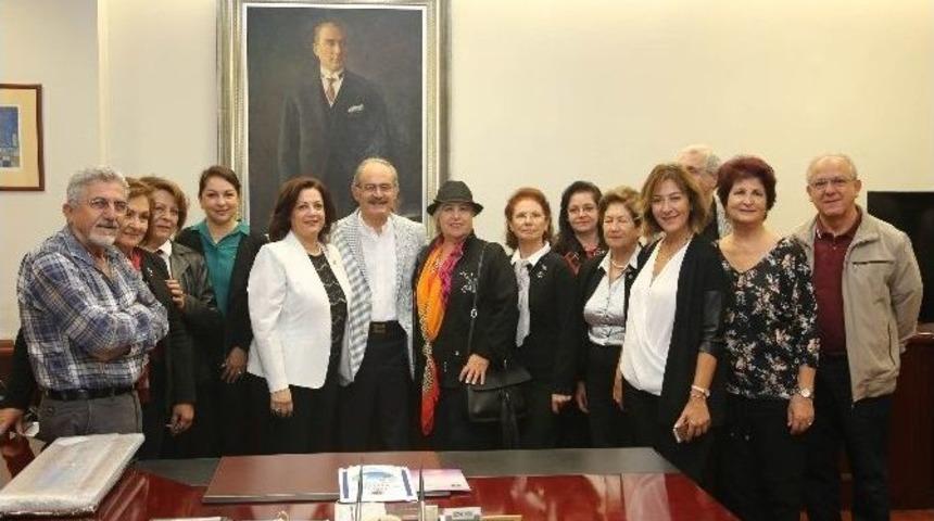 Girne Lions Kul&uuml;b&uuml;&rsquo;nden Başkan B&uuml;y&uuml;kerşen&rsquo;e Ziyaret