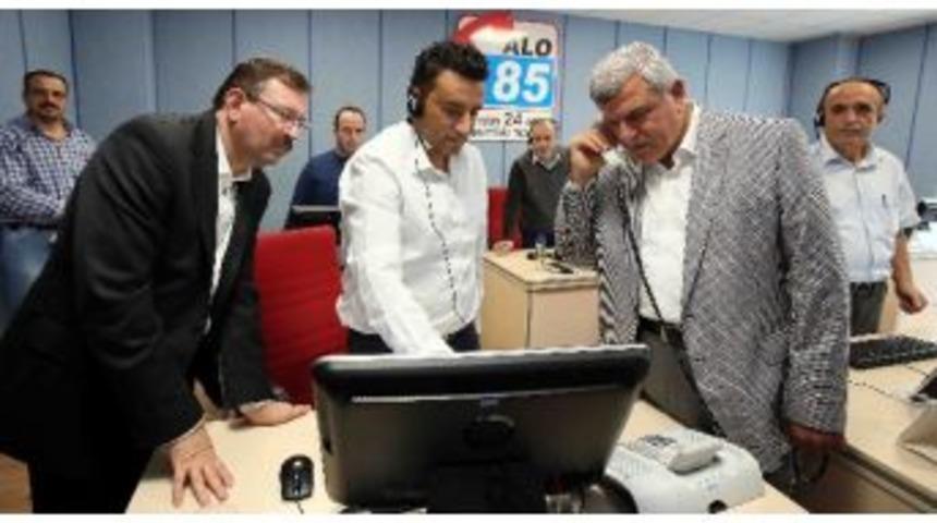 Başkan Karaosmanoğlu, Scada Ve Alo185&rsquo;i Denetledi